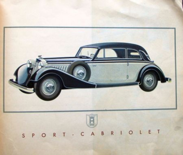 Horch 75 PS Eight-Cylinder Modelprogram 1937 Carbrochure (6906)